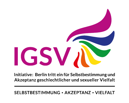Logo der Initiative IGSV, Selbstbestimmung, Akzeptanz, Vielfalt der Stadt Berlin
